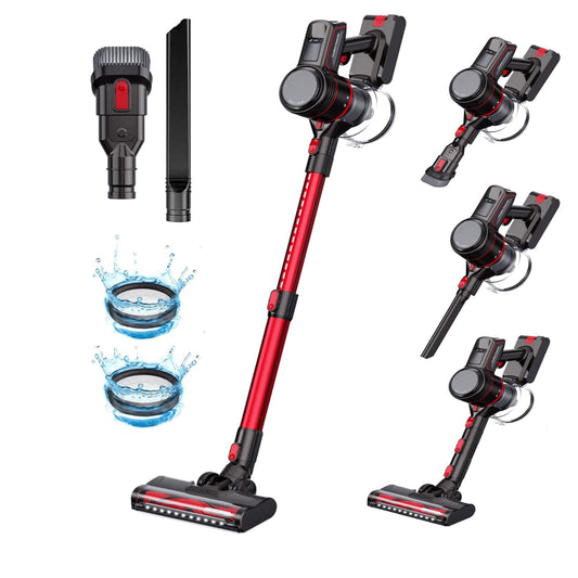 Cordless Vacuum Cleaner, TACKLIFE 4 in 1 Handheld Stick Vacuum for Hard Floor, Carpets & Pet Hair